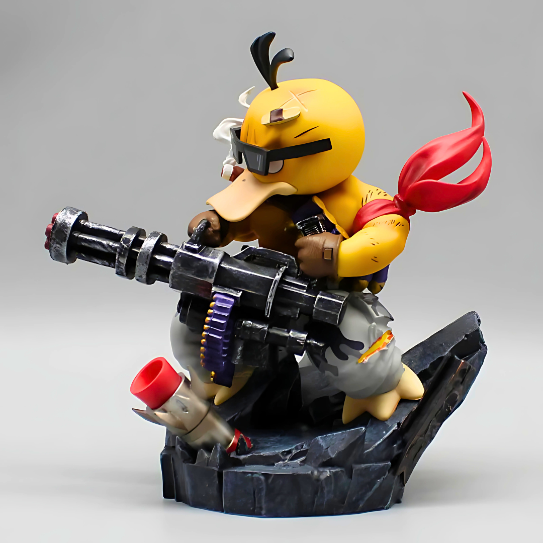 Pokémon Anime Figure Machine Gun Psyduck 16cm (6") PVC Statue