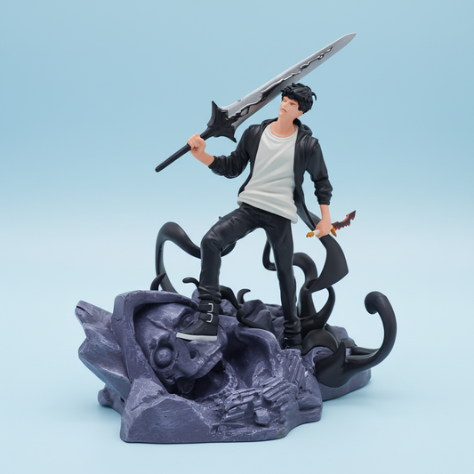 Solo Leveling Anime Figure Steelbound Hero Sung Jin-Woo 20cm (8") PVC Statue