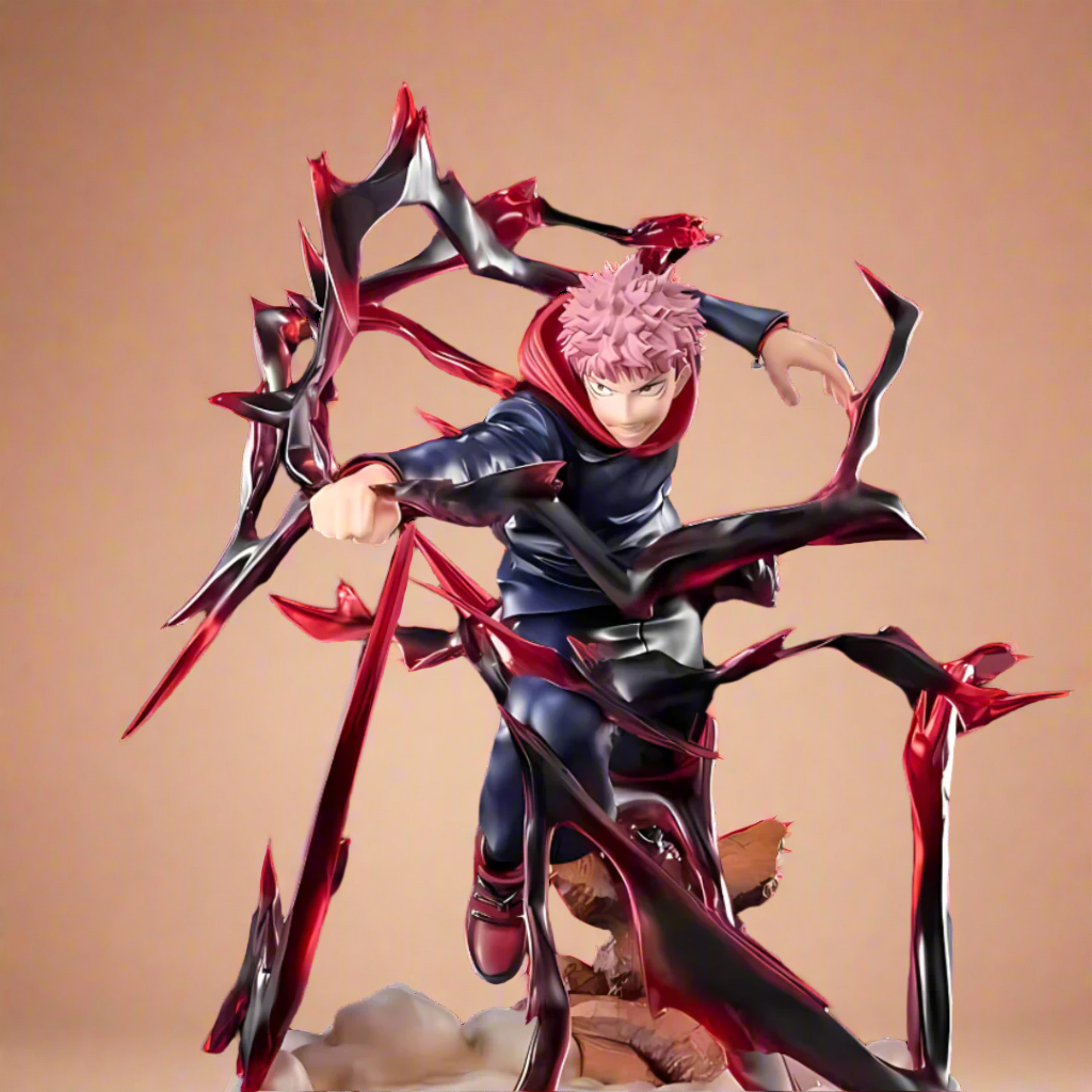 Jujutsu Kaisen Figura de anime Héroe maldito Yuji Itadori Estatua de PVC de 18 cm (7 ")