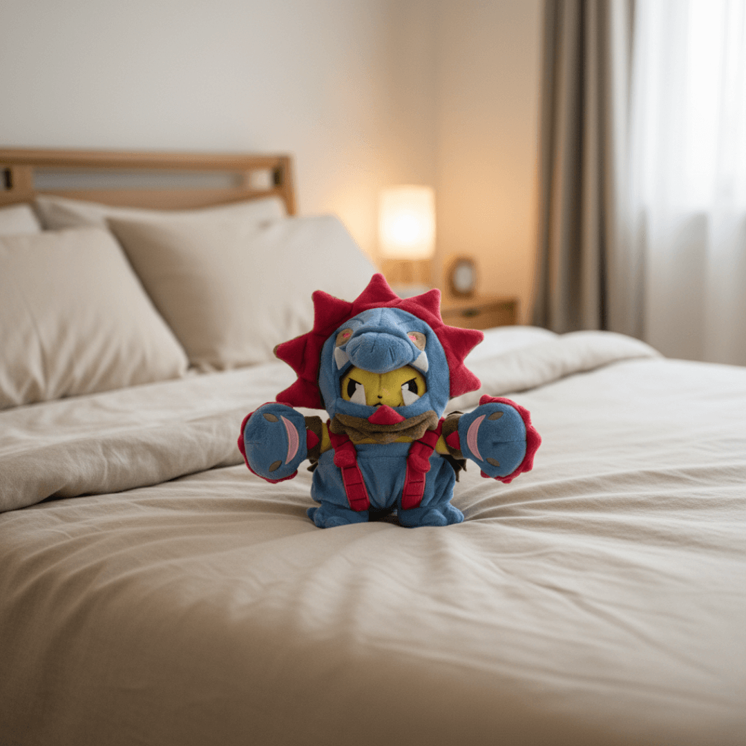 Pokémon Anime Plush Toy Triple Trouble Pikachu Cosplay Hydreigon 22cm (9") Plushie