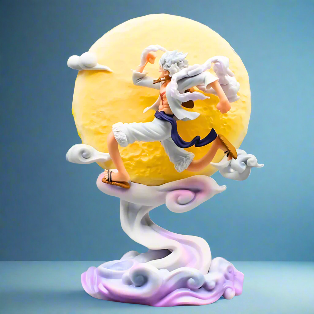 Figura de anime de One Piece, Boundless Fury Gear 5, Luffy, estatua de PVC de 28 cm (11")