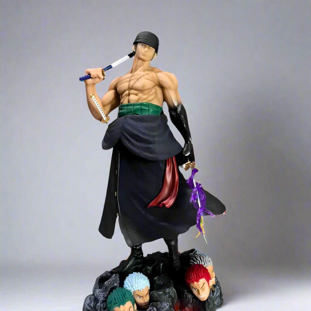 One Piece Anime Figure Cutting Wind Zoro Roronoa 50cm (20") PVC Statue
