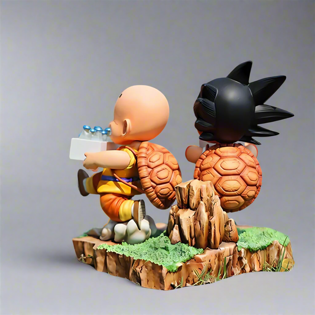 Dragon Ball Anime Figure Milk Madness Goku & Kuririn 15cm (6") PVC Statue