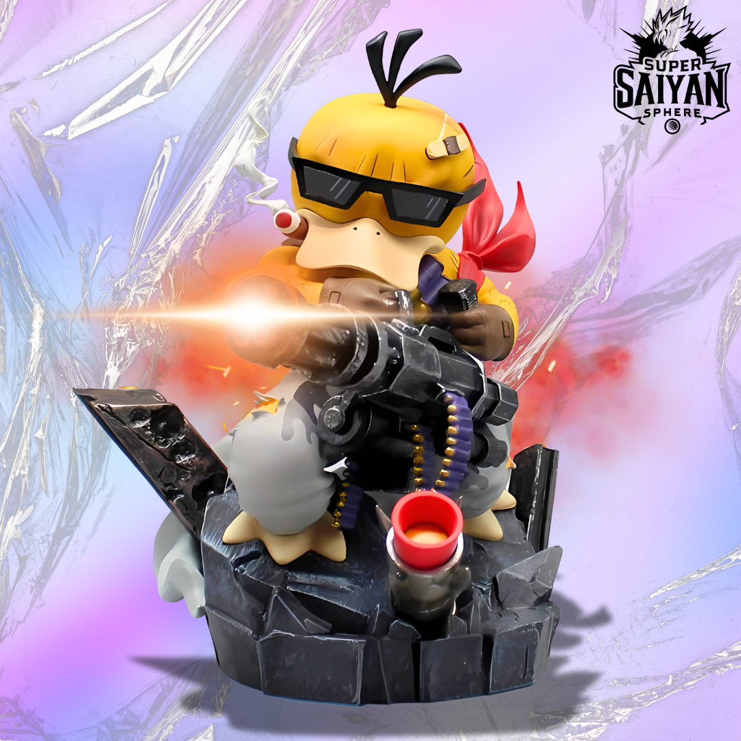Pokémon Anime Figure Machine Gun Psyduck 16cm (6") PVC Statue