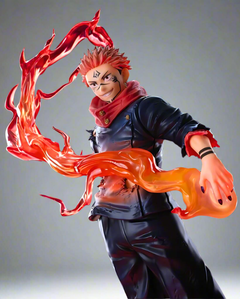 Figurine d'anime Jujutsu Kaisen, Roi maudit Ryomen Sukuna, statue en PVC de 18 cm (7")