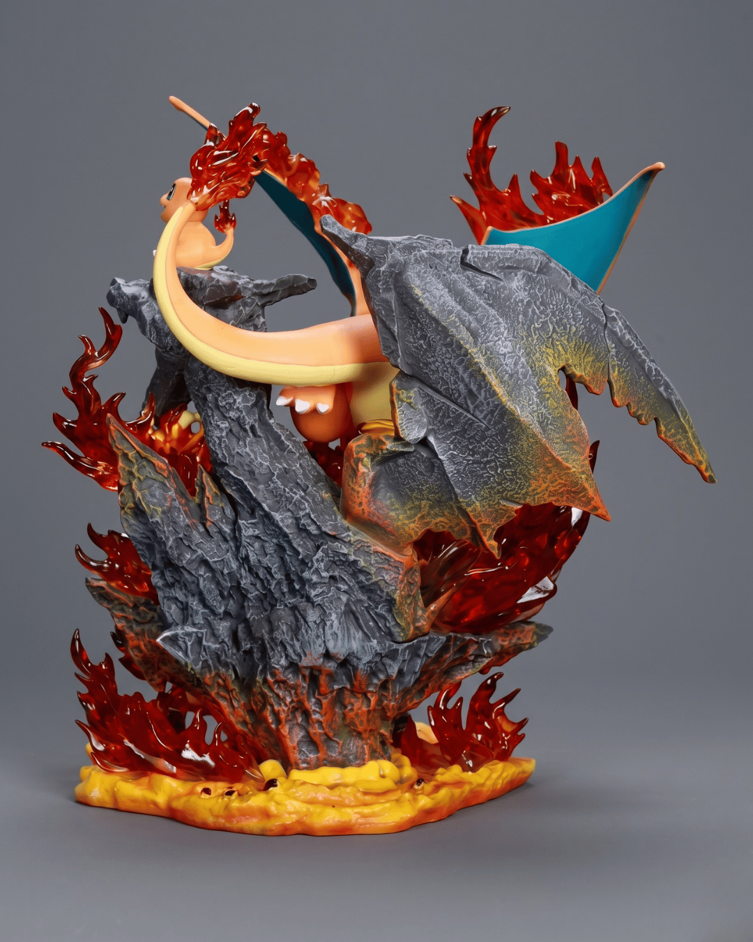 Pokémon Anime Figure Charizard’s Blazing Legacy Charmander, Torchic, Chimchar, Tepig, Fennekin, Litten, Scorbunny and Fuecoco 32cm (12.6") Collector Statue