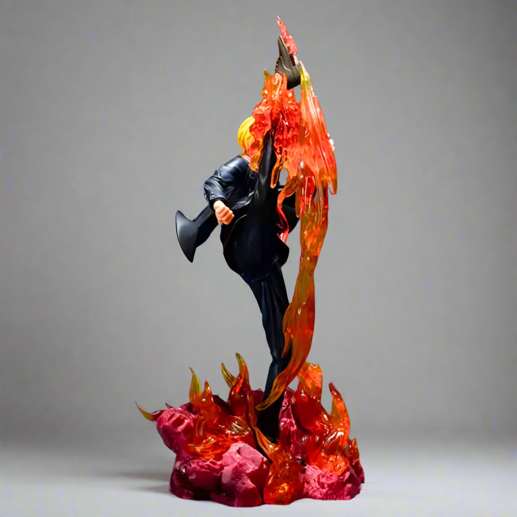 One Piece Anime Figure Black Leg Fury Sanji 30cm (12") PVC Statue