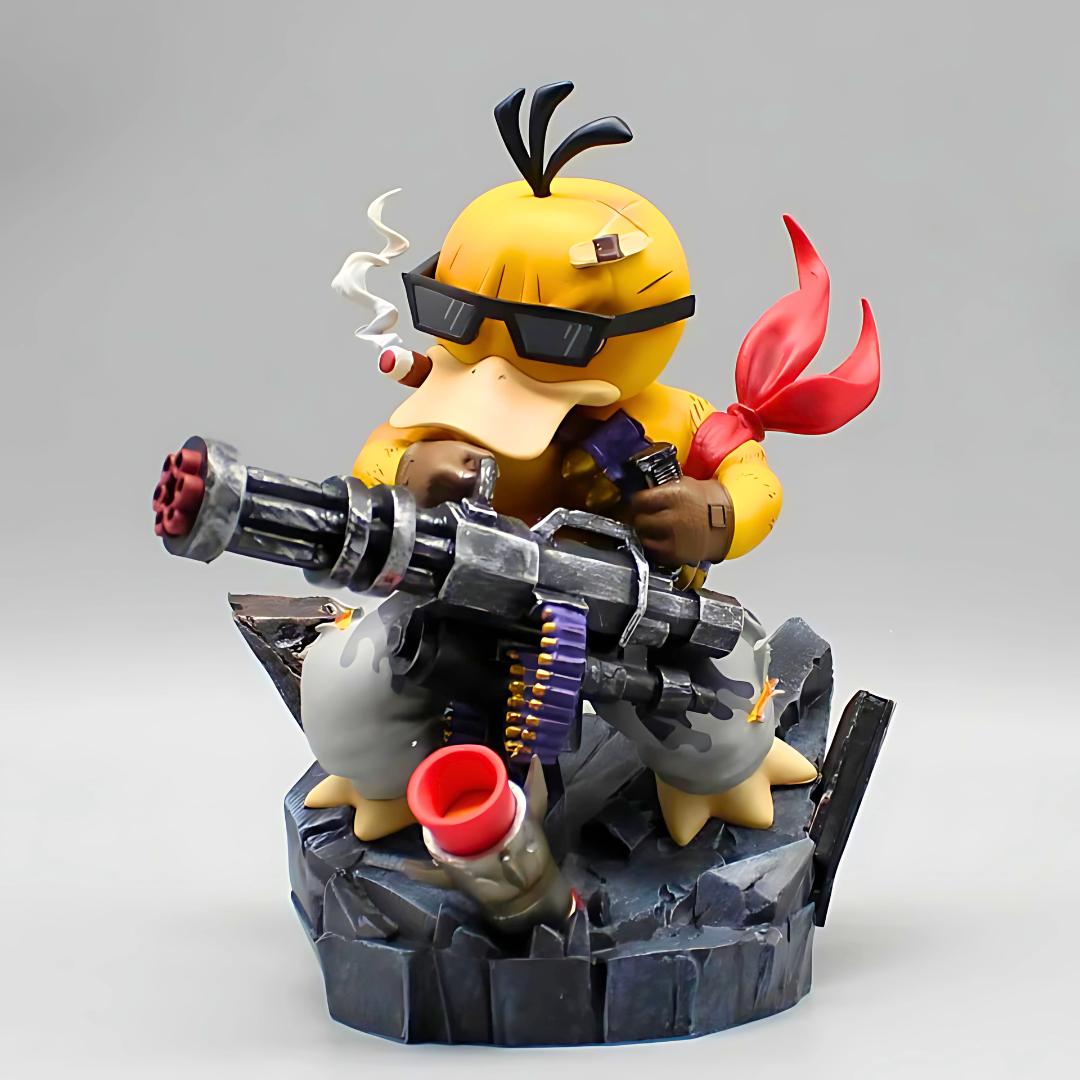 Pokémon Anime Figure Machine Gun Psyduck 16cm (6") PVC Statue
