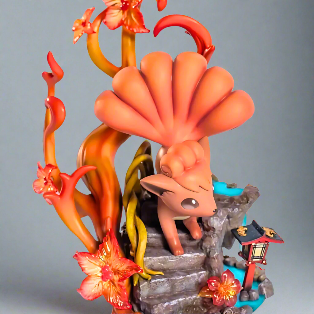 Pokémon Anime Figure Frost and Flame Vulpix 25cm (9") PVC Statue
