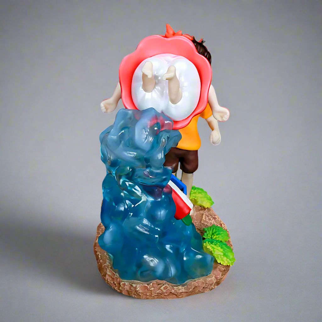 Studio Ghibli Anime Figure Moonlit Waves Ponyo & Sousuke 15cm (6") PVC Statue