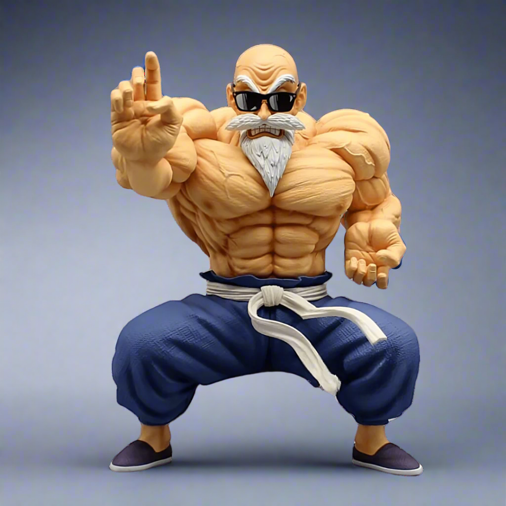 Dragon Ball Anime Figure Muscle Master Roshi 23cm (9") PVC Statue