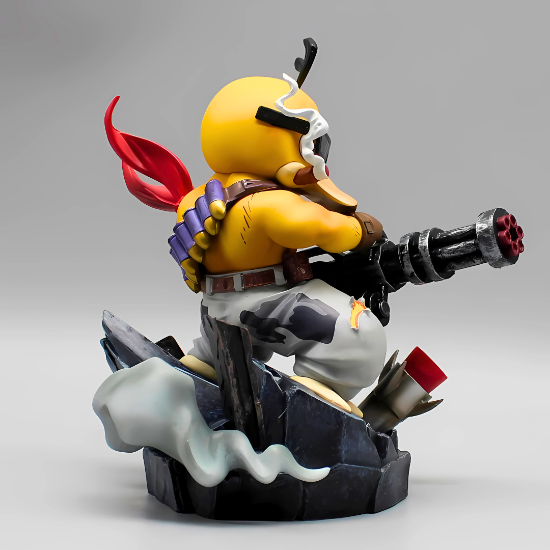 Pokémon Anime Figure Machine Gun Psyduck 16cm (6") PVC Statue