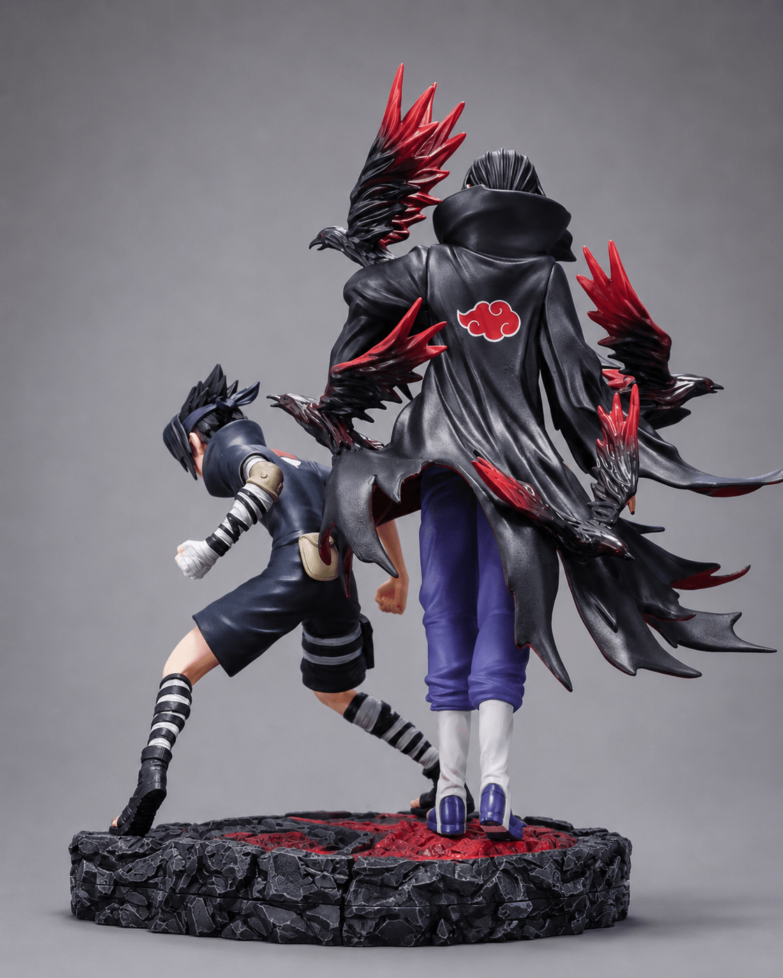 Naruto Anime Figure Uchiha Itachi and Uchiha Sasuke 32cm (11") Collector Statue