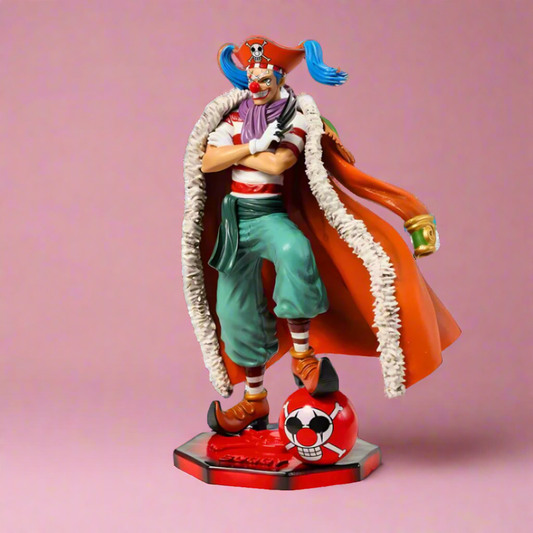 One Piece Anime Figure Captain of Chaos Buggy 26cm (10") PVC Statue
