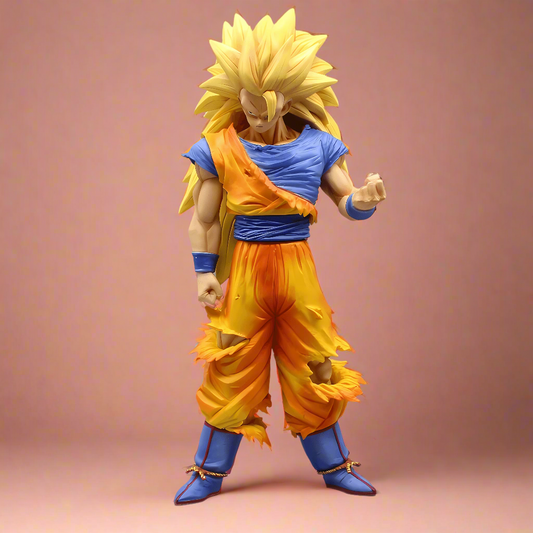 Dragon Ball Anime Figura Ascendente Furia Goku SSJ3 30cm (12") Estatua de PVC