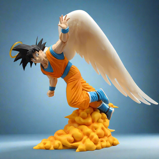 Figura de anime Dragon Ball Elevándose del cielo Goku Estatua de PVC de 28 cm (11 ")