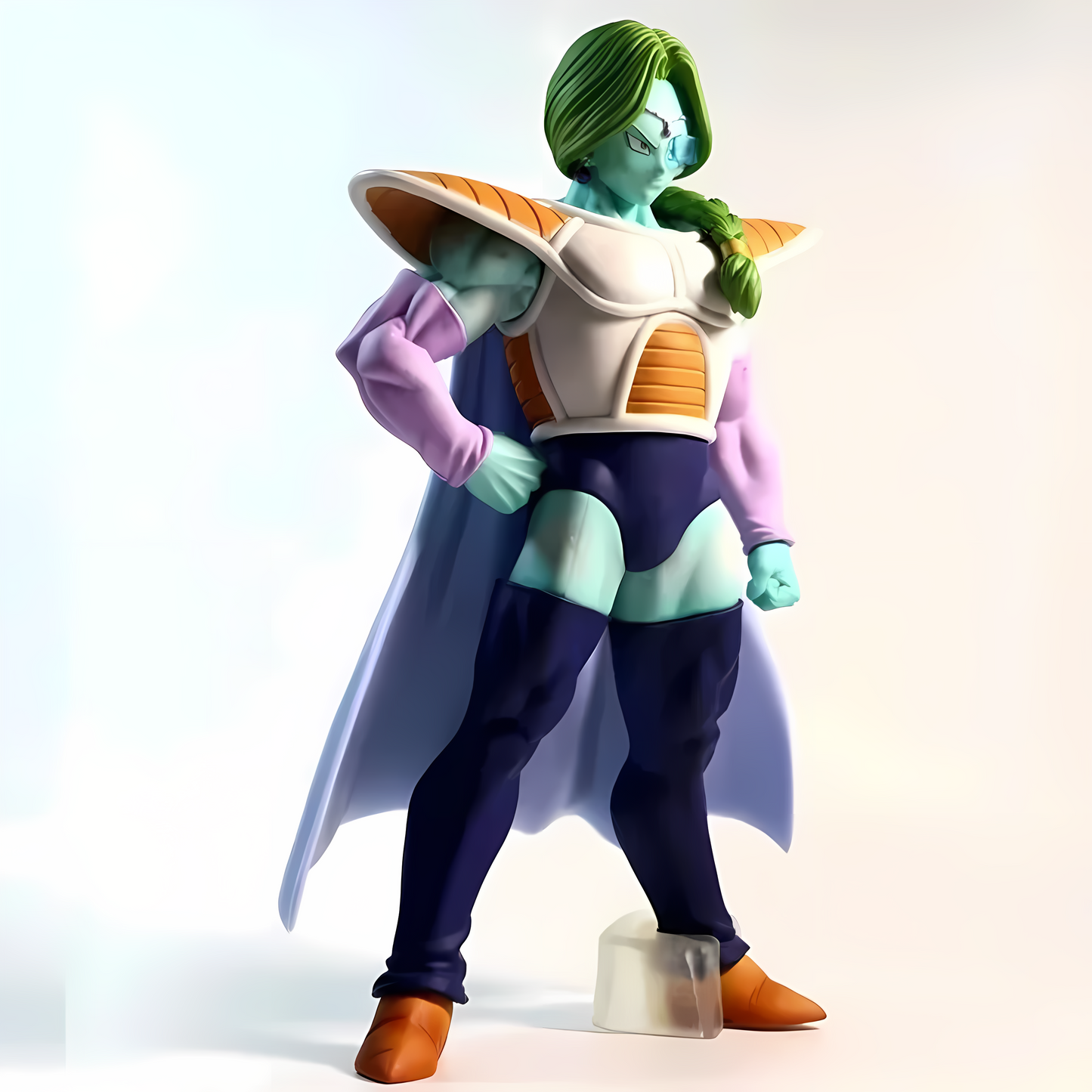 Sleek and stylish Zarbon Dragon Ball figure rendered in high detail, capturing the character's signature look, ideal for collectors seeking unique Dragon Ball collectibles.