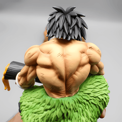 Figura de anime Dragon Ball Gift of Saiyan Might Broly Estatua de PVC de 23 cm (9 ")