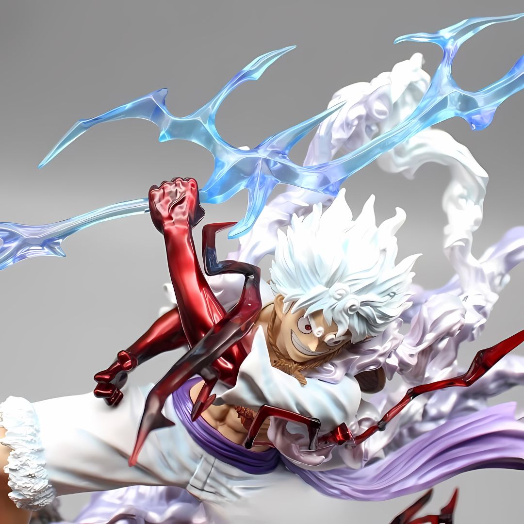 Figura de anime de One Piece Celestial Battle Gear 5 Luffy, estatua de PVC de 28 cm (11")