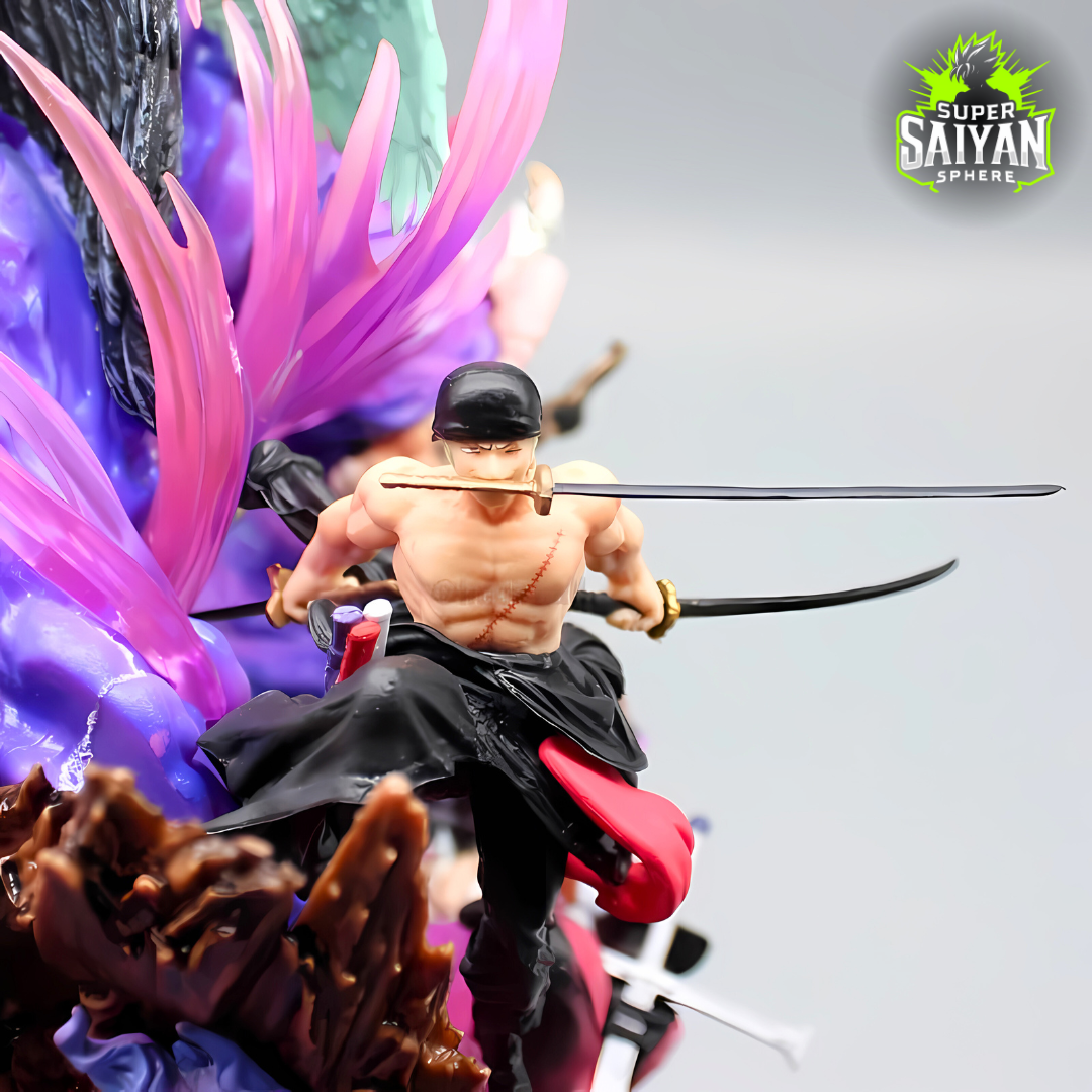 One Piece Anime Figure Dance With The Demon Zoro 22cm (9") PVC Statue