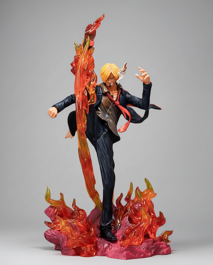 Figurine One Piece en PVC de 30 cm (12"), Fury Sanji à la jambe noire