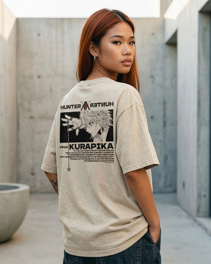 TEE-SHIRT Kurapika ÉCARLATE - BEIGE