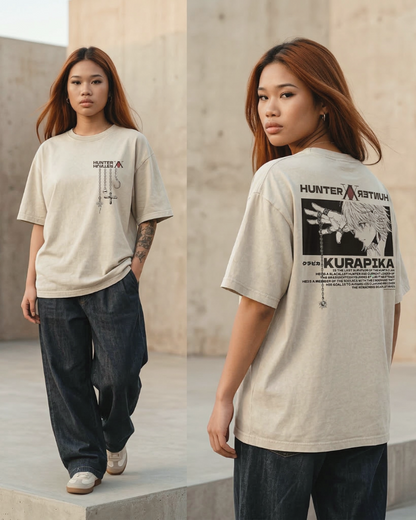 TEE-SHIRT Kurapika ÉCARLATE - BEIGE