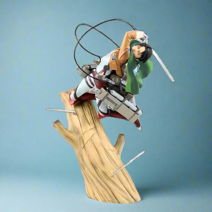 Attack On Titans Anime Figure Titan Slayer Levi Ackerman 35cm (14") PVC Statue