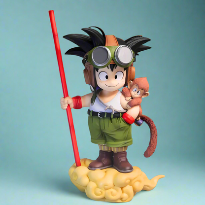 Dragon Ball Anime Figure Nimbus Rider Kid Goku 26cm (10") PVC Statue