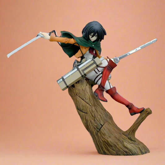 Figura de anime de Ataque a los Titanes: Blade of Freedom, Mikasa Ackerman, estatua de PVC de 35 cm (14")