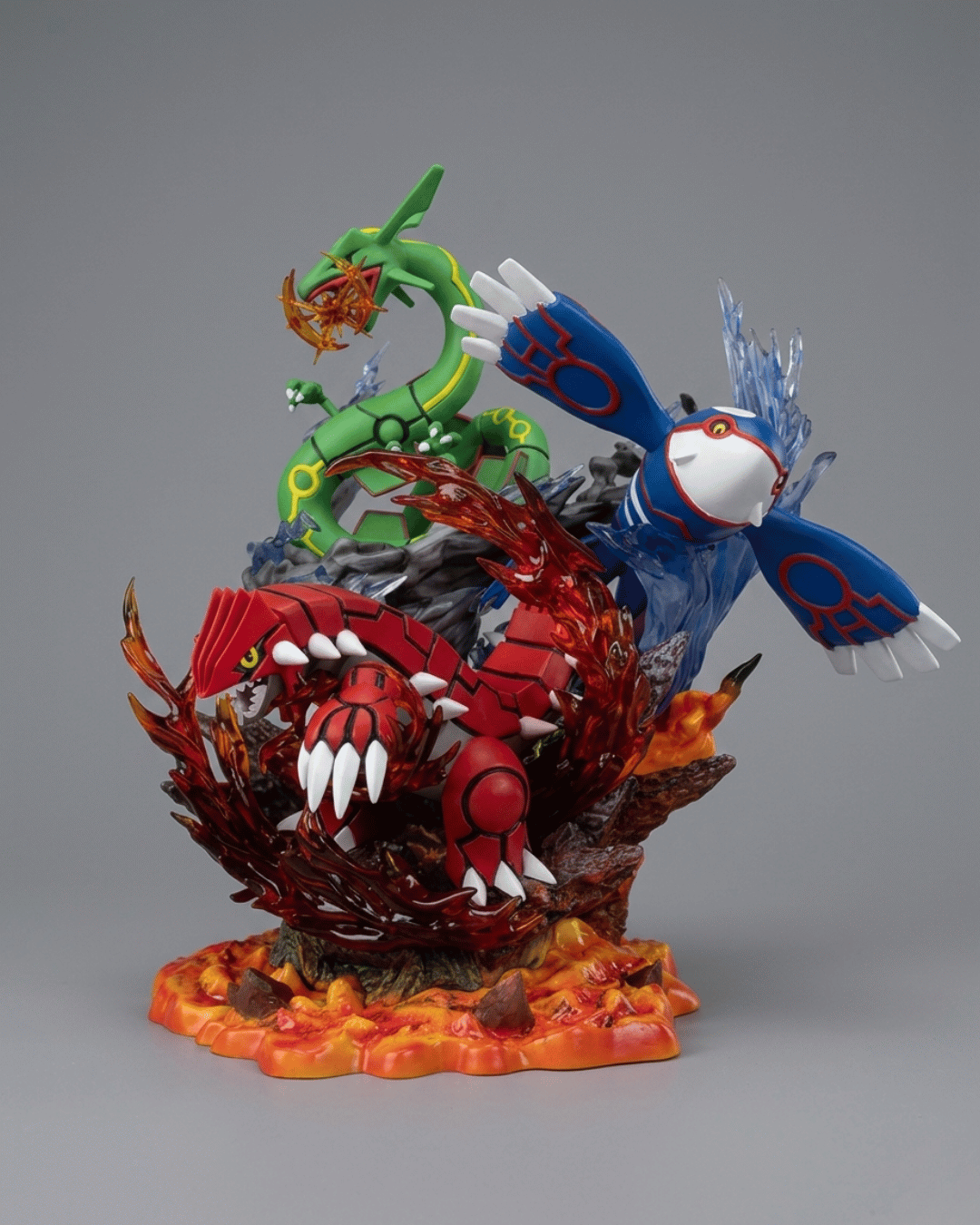 Pokemon Anime Figure Groudon, Kyogre and Rayquaza: Clash of the Titans 35cm (13.78") Collector Statue