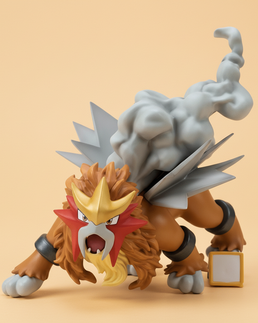 Pokemon Anime Figure Volcano King Entei 9cm (4") Collector Statue