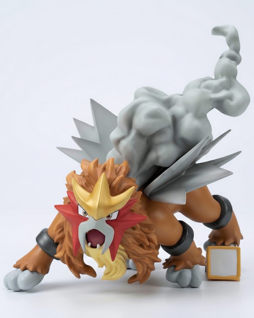 Pokemon Anime Figure Volcano King Entei 9cm (4") Collector Statue