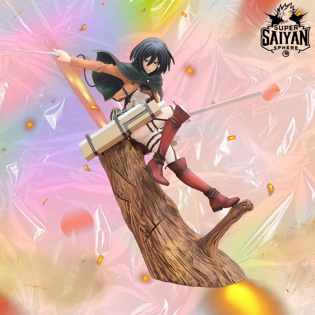 Attack On Titans Anime Figure Blade of Freedom Mikasa Ackerman 35cm (14") PVC Statue