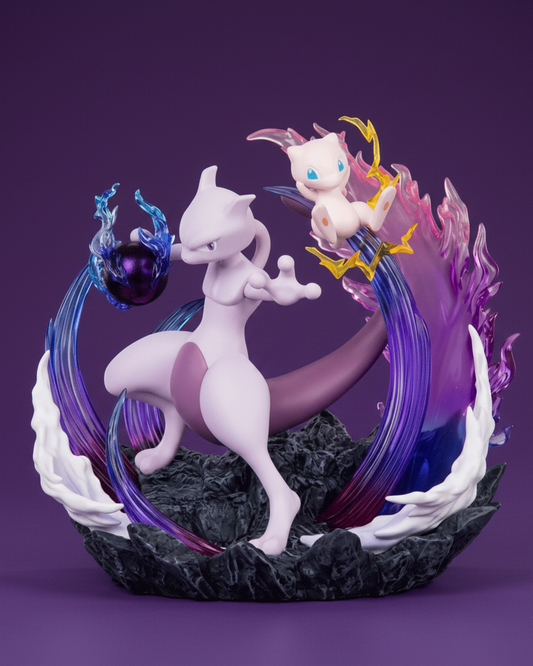 Pokémon Anime Figure Mewtwo and Mew: Psychic Legacy 16cm (6.3") Collector Statue
