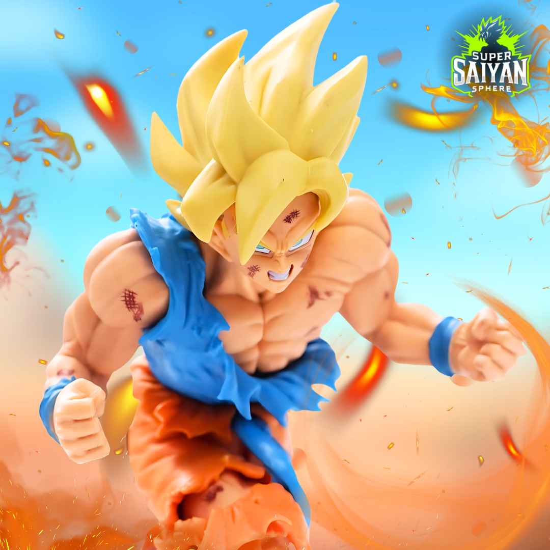 Dragon Ball Anime Figure Golden Warrior Goku 20cm (8") PVC Statue