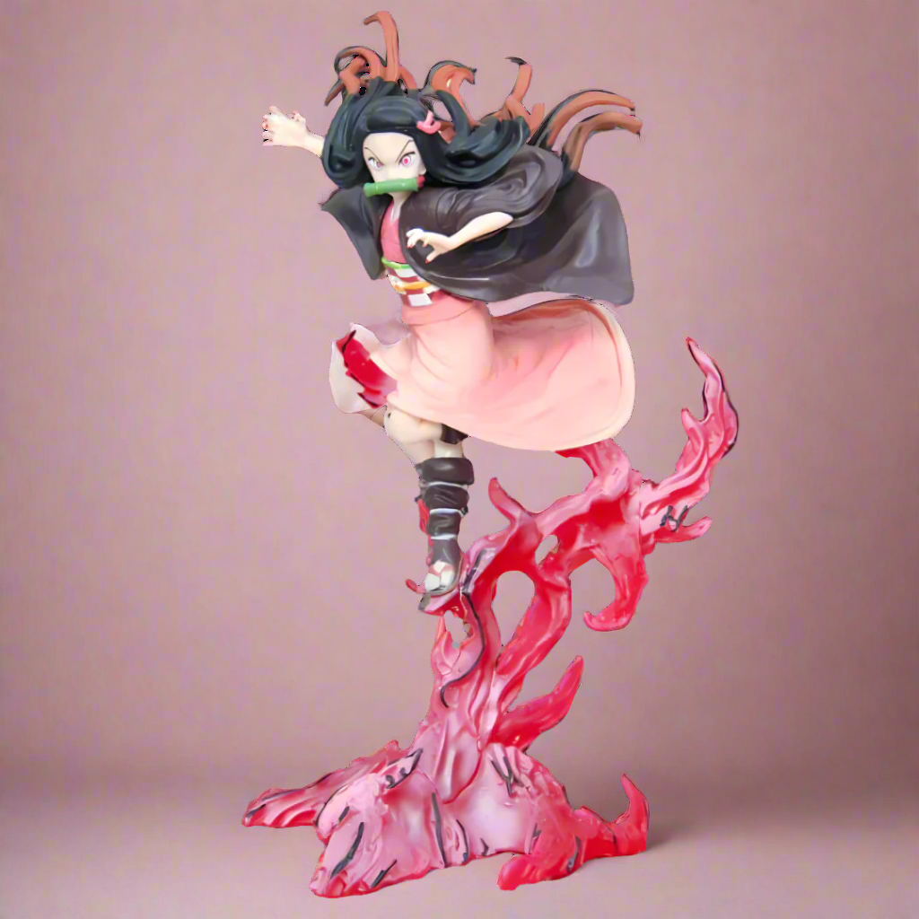 Figura de anime Demon Slayer: Demon Beauty Nezuko, estatua de PVC de 24 cm (9")