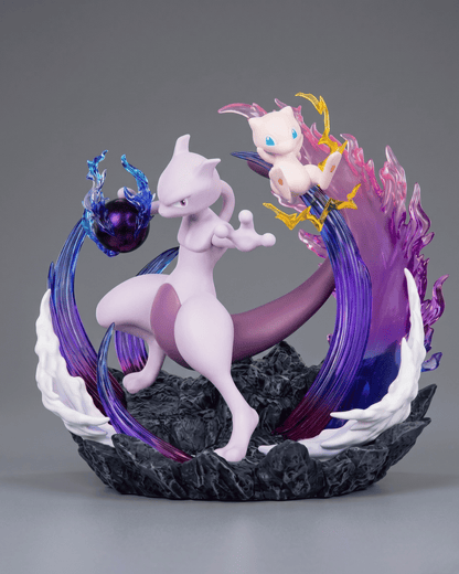Pokémon Anime Figure Mewtwo and Mew: Psychic Legacy 16cm (6.3") Collector Statue