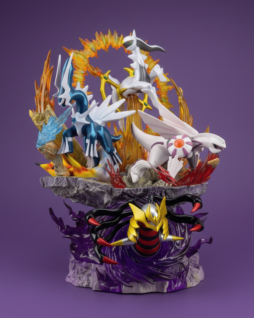 Pokémon Anime Figure Arceus, Dialga, Palkia and Giratina: Creation Legends 37cm (14.57") Collector Statue