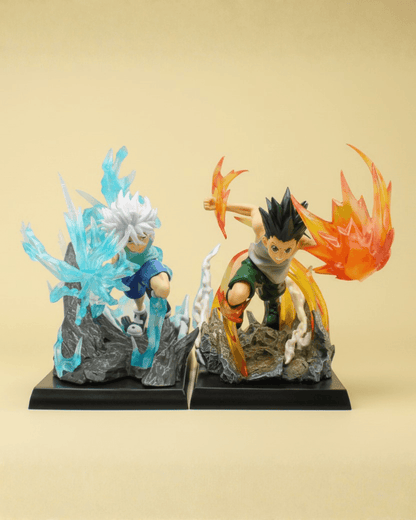 Figurine d'anime Hunter X Hunter Hunter's Heart Gon Freecss et Killua Zoldyck Statue en PVC de 16 cm (6")