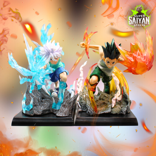 Hunter X Hunter Anime Figure Hunter’s Heart Gon Freecss & Killua Zoldyck 16cm (6") PVC Statue