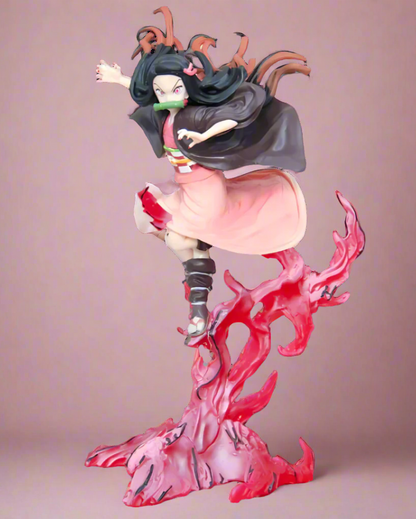 Kamado Nezuko Anime Demon Slayer: Kimetsu no Yaiba Figurine Kochou Shinobu Figurines d'action Statuette en PVC Collection Modèle Jouets Cadeaux