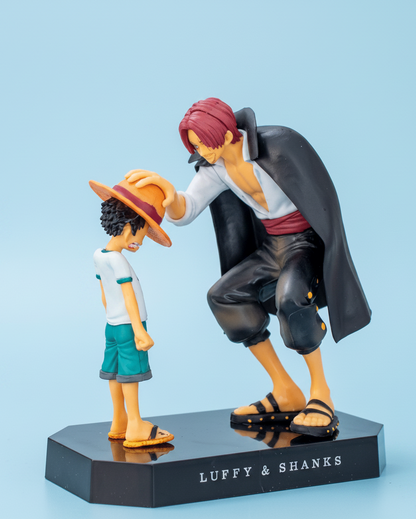 One Piece Anime Figure Shanks and Young Luffy Pirate’s Legacy 18cm (7.1") Collector Statue