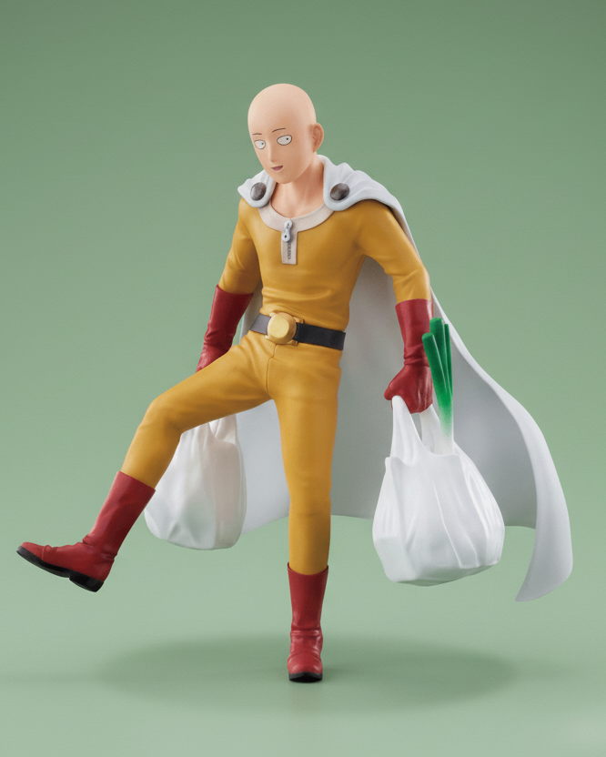 One Punch Man Anime Figure Grocery Bag Guardian Saitama 20cm (7.87") Collector Statue