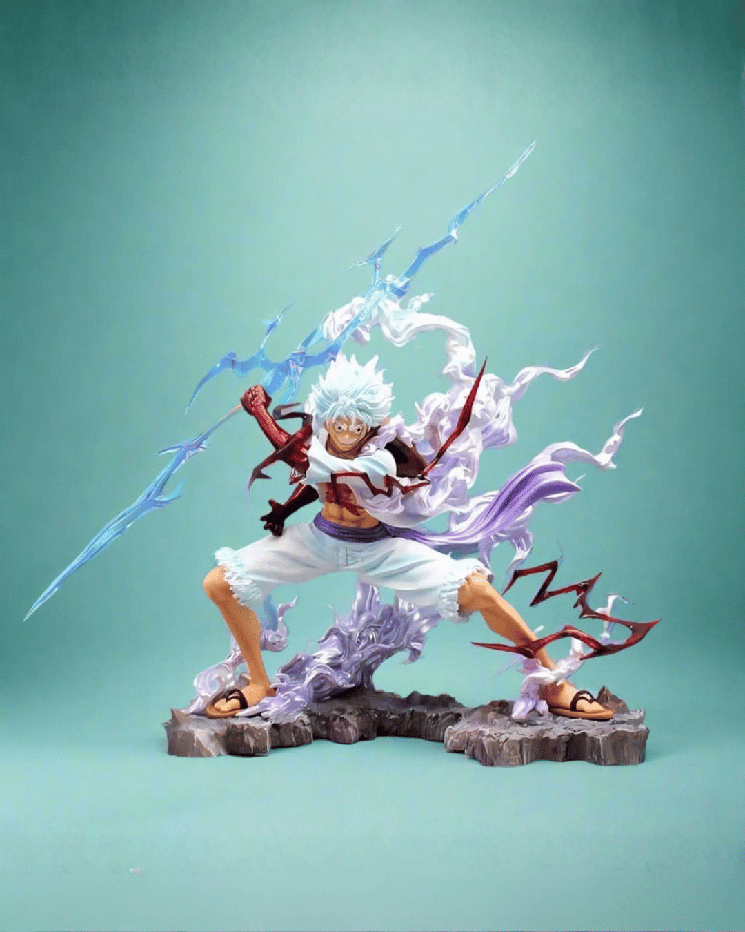 Figurine d'anime One Piece Celestial Battle Gear 5 Luffy 18 cm (7") Statue en PVC (1)