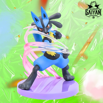 Pokémon Anime Figure Aura Warrior Lucario 13cm (5") PVC Statue