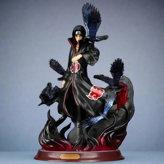 Figura de anime Naruto Ojos de Sacrificio Itachi 29 cm (11") Estatua de PVC