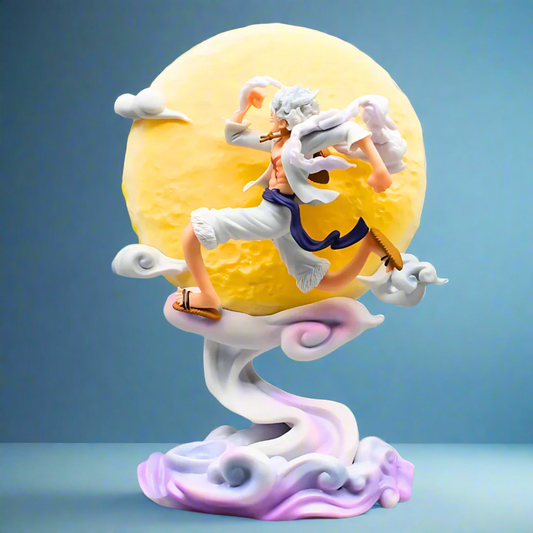 Figura de anime de One Piece, Boundless Fury Gear 5, Luffy, estatua de PVC de 28 cm (11")