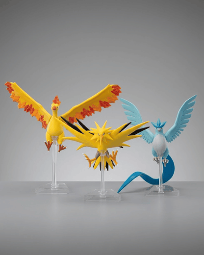 Pokemon Anime Figure Wings of Kanto Moltres, Zapdos & Articuno 4cm (1.6") Collector Statue