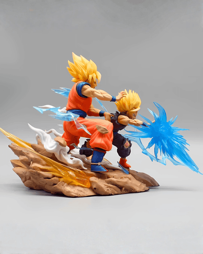 Dragon Ball Anime Figure Birth of a Warrior Gohan & Goku Vs. Cell Collector Statue